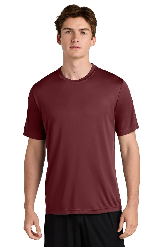 classic short sleeve button-down shirt -Sport-Tek Mens Competitor Moisture Wicking Short Sleeve Crewneck T-Shirt - Cardinal Red