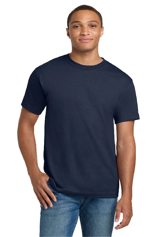 colorful short sleeve shirt for women -Hanes Mens Beefy-T Short Sleeve Crewneck T-Shirt - Navy Blue