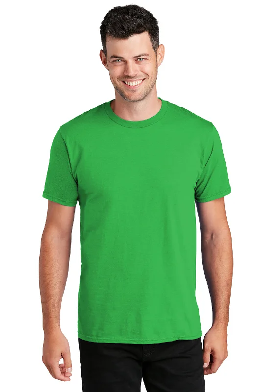 fashionable short sleeve shirt for everyday wear -Port & Company Mens Fan Favorite Short Sleeve Crewneck T-Shirt - Pro Kelly Green