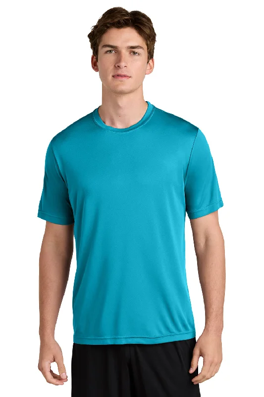 colorful short sleeve shirt for vacation -Sport-Tek Mens Competitor Moisture Wicking Short Sleeve Crewneck T-Shirt - Atomic Blue