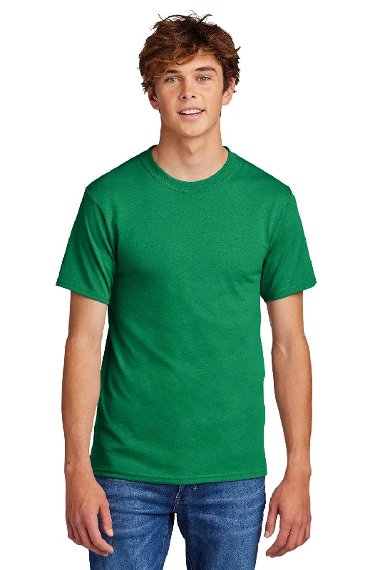 high-quality short sleeve cotton shirt -Port & Company Mens Core Short Sleeve Crewneck T-Shirt - Kelly Green