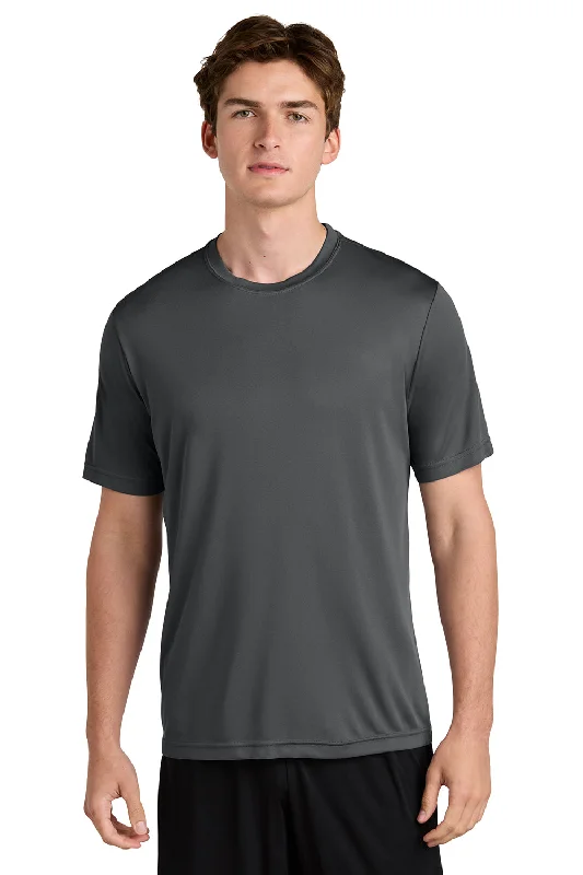 comfortable short sleeve t-shirt for lounging -Sport-Tek Mens Competitor Moisture Wicking Short Sleeve Crewneck T-Shirt - Iron Grey