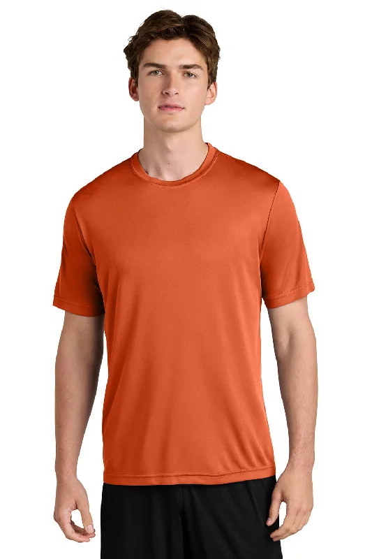 cool graphic short sleeve t-shirt for men -Sport-Tek Mens Competitor Moisture Wicking Short Sleeve Crewneck T-Shirt - Deep Orange