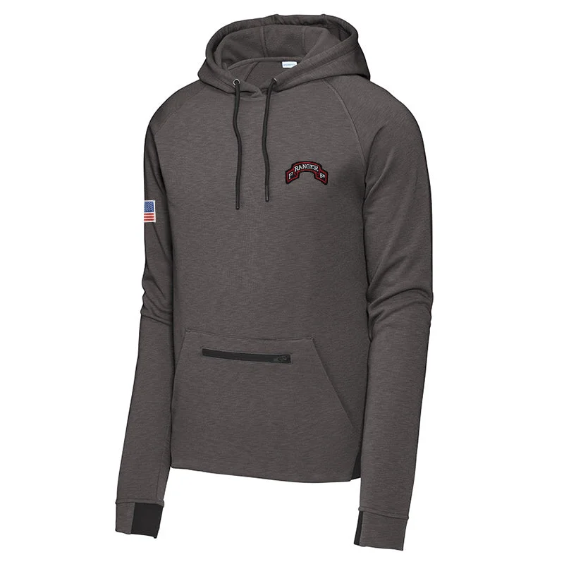 hoodie for cool weather -1st Ranger Battalion Strive Pullover