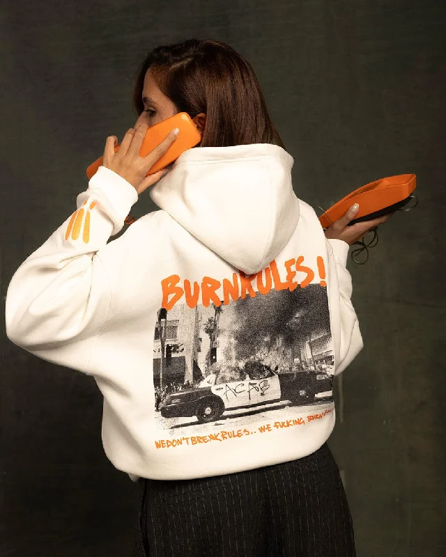 hoodie with fresh color palette -Burn Rules Hoodie