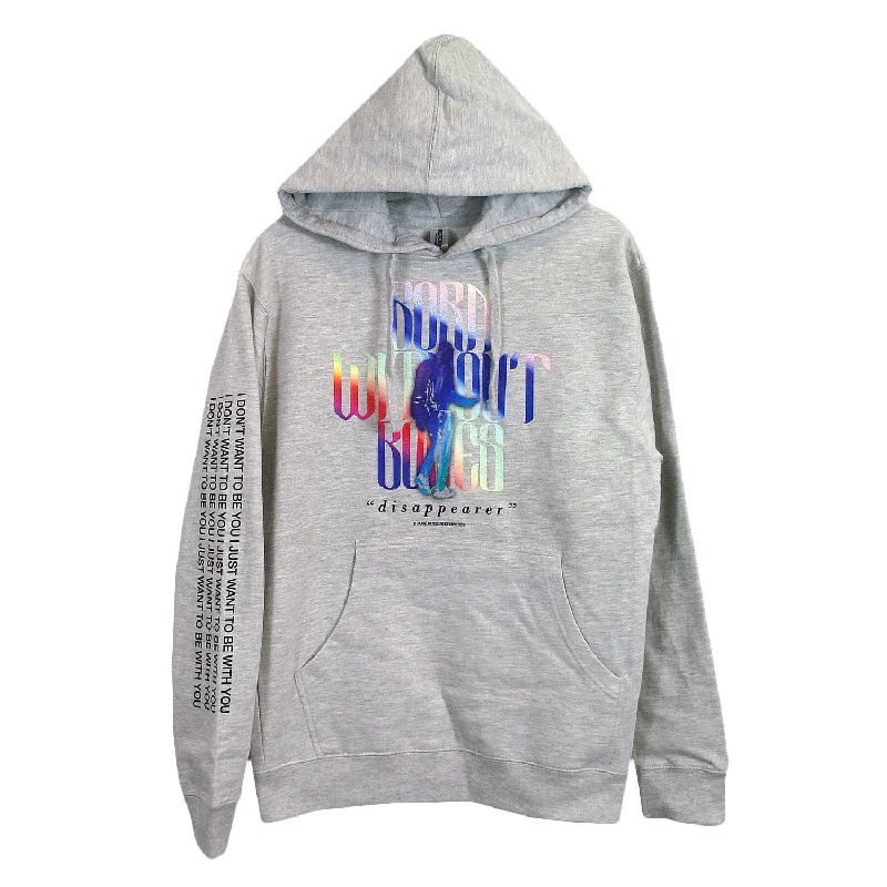 hoodie for streetwear -Disappearer Heather Grey - Pullover