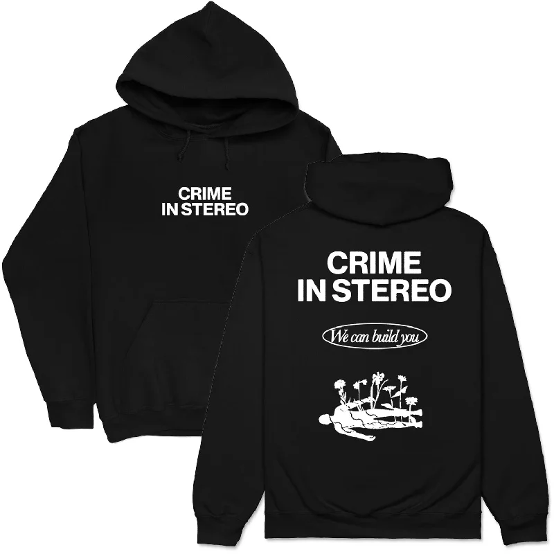 hoodie for traveling in comfort -We Can Build You Black - Pullover