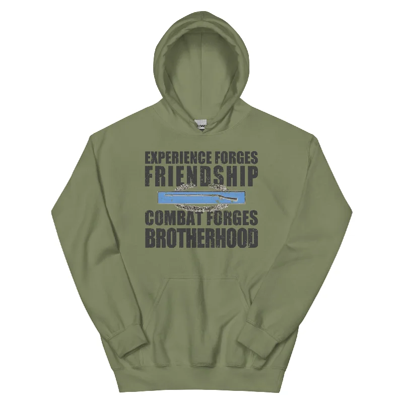 hoodie with high neckline -CLT - Combat Forges Brotherhood Hoodie