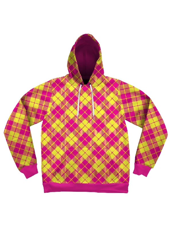 hoodie with winter-ready features -Neon Yellow & Pink Unisex Hoodie