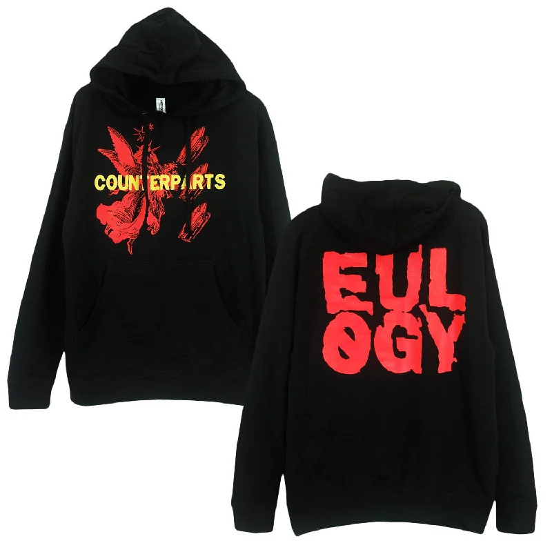 hoodie with stylish details -Eulogy Black - Pullover