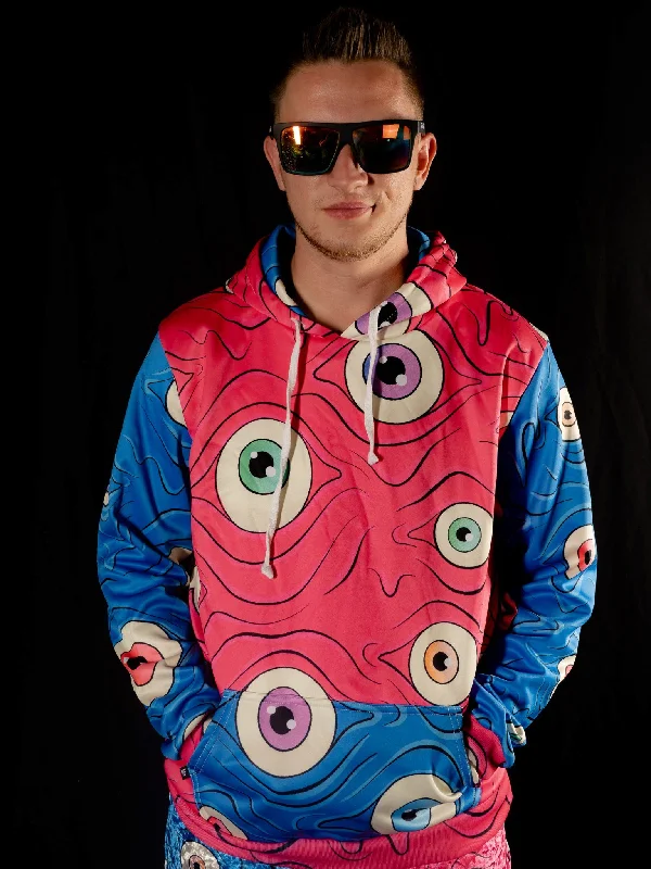 hoodie with custom designs -Eyes (Pink/Blue) Unisex Hoodies