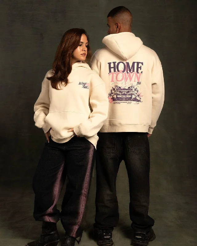 hoodie with a large hood -Home Town Hoodie