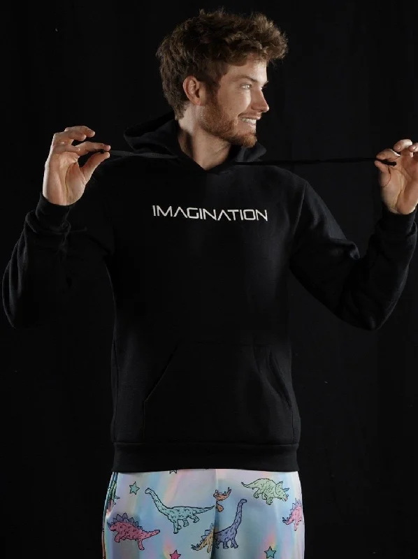 hoodie for keeping warm in fall -Imagination Pullover Hoodie