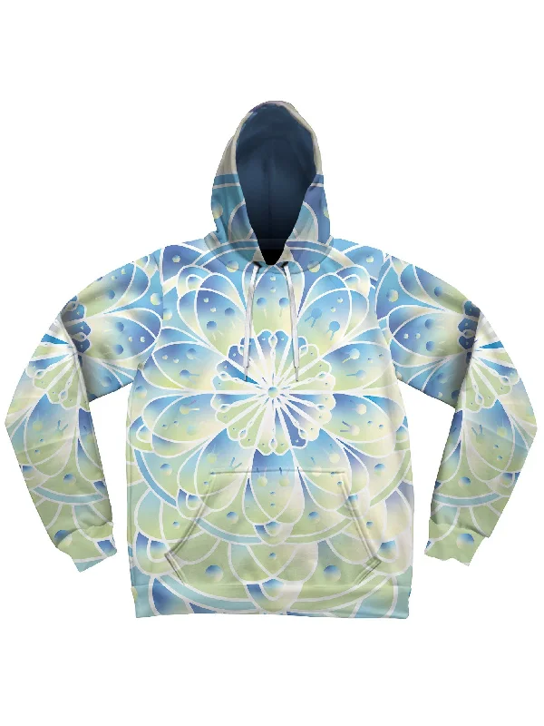 hoodie for creative expression -Indigo Ice Mandala Unisex Hoodie