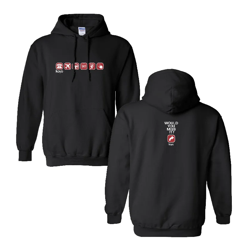 custom hoodie for men -Would You Miss It? Black - Hoodie