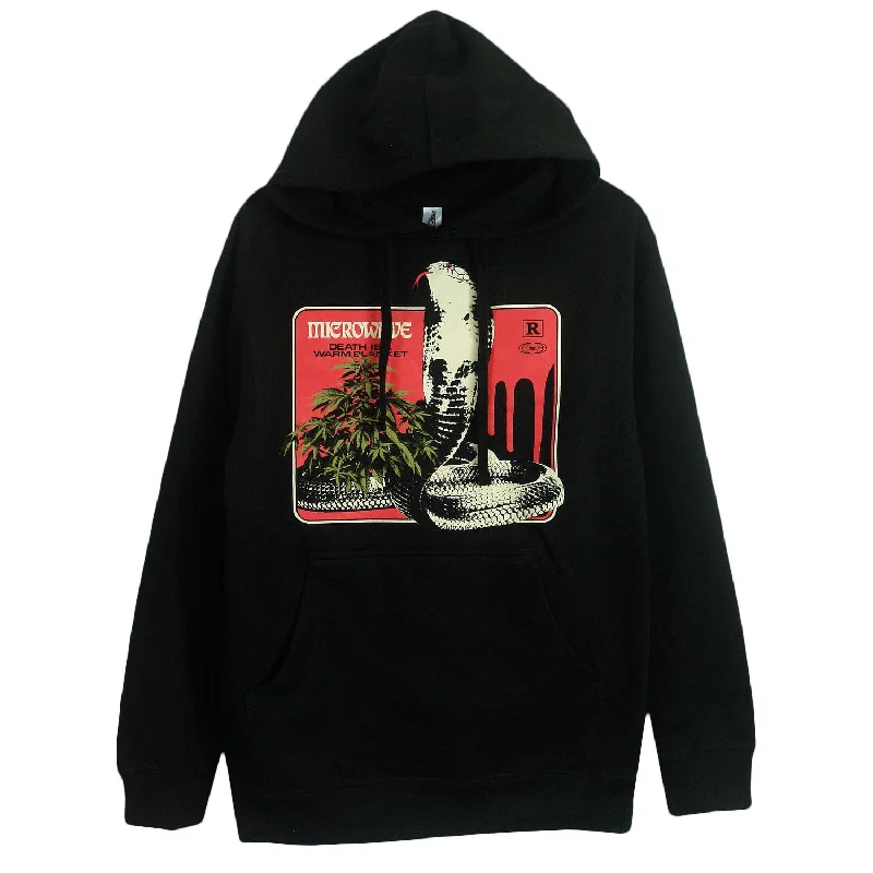 hoodie for running -Snake Black - Pullover