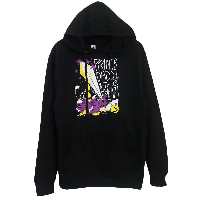 hoodie for university students -Sword Black - Pullover