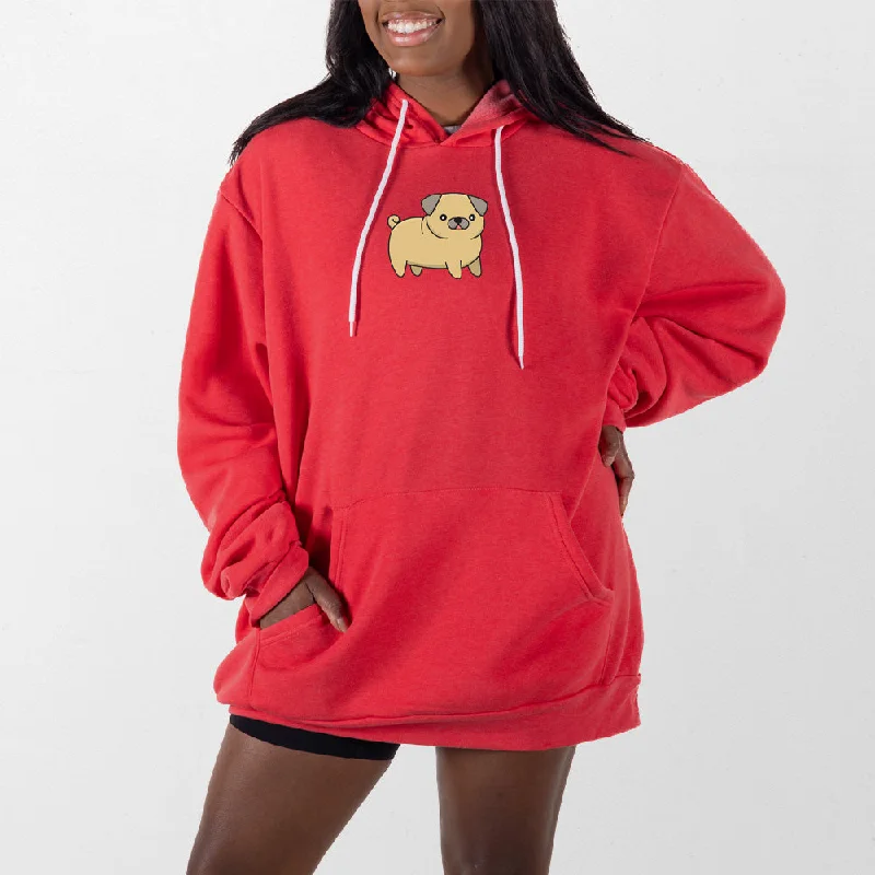 hoodie for minimalist fashion -Pug Giant Hoodie