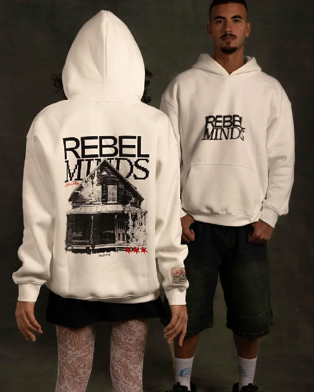 hoodie with adjustable drawstrings -Rebel Minds Hoodie