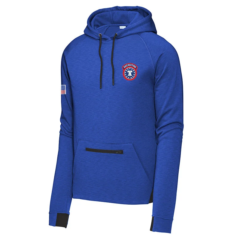 hoodie with adjustable drawstrings -Recruiter Strive Pullover