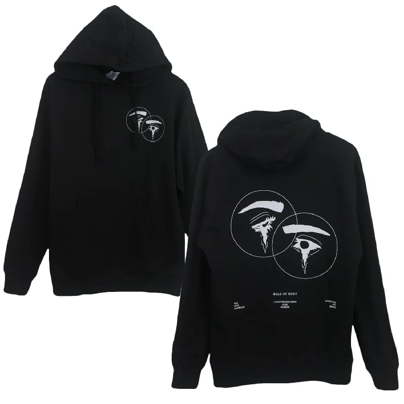 hoodie with embroidered logo -Halo Of Hurt - Pullover