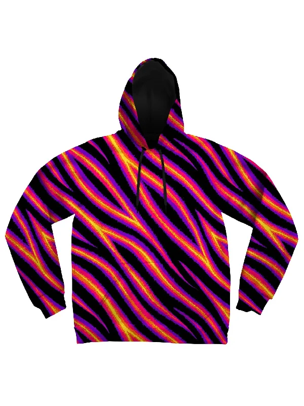 hoodie with monochrome design -Tiger Stripes (Warm) Unisex Hoodie