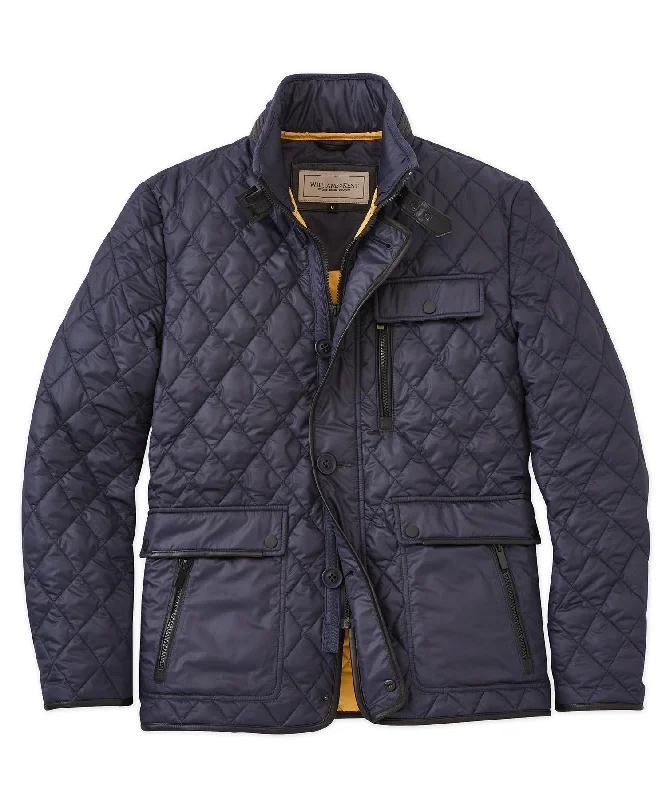 outdoor waterproof jacket for women-Major Diamond-Quilted Jacket