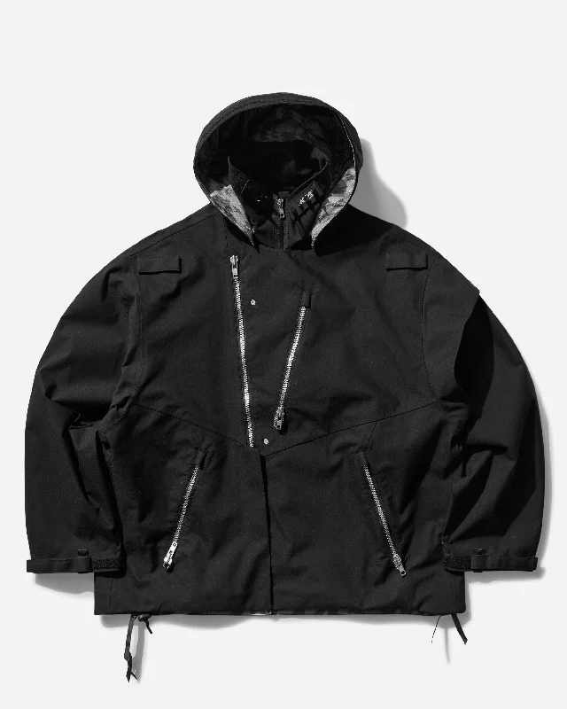 cold weather windbreaker jacket-Men's 3L Rider Jacket Black