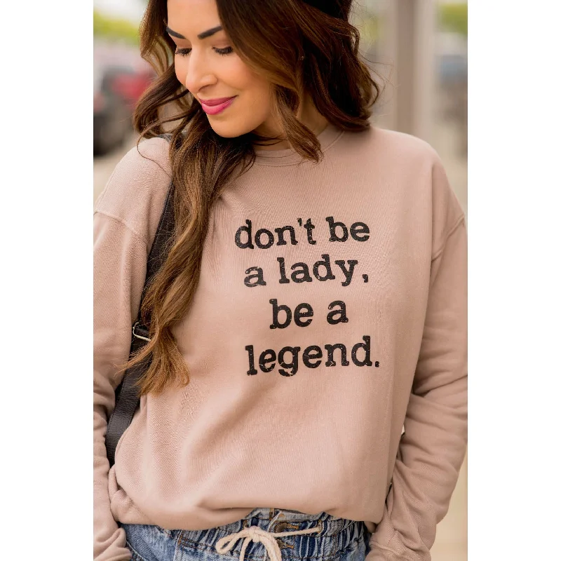 sports hoodie for men -Be A Legend Graphic Sweatshirt