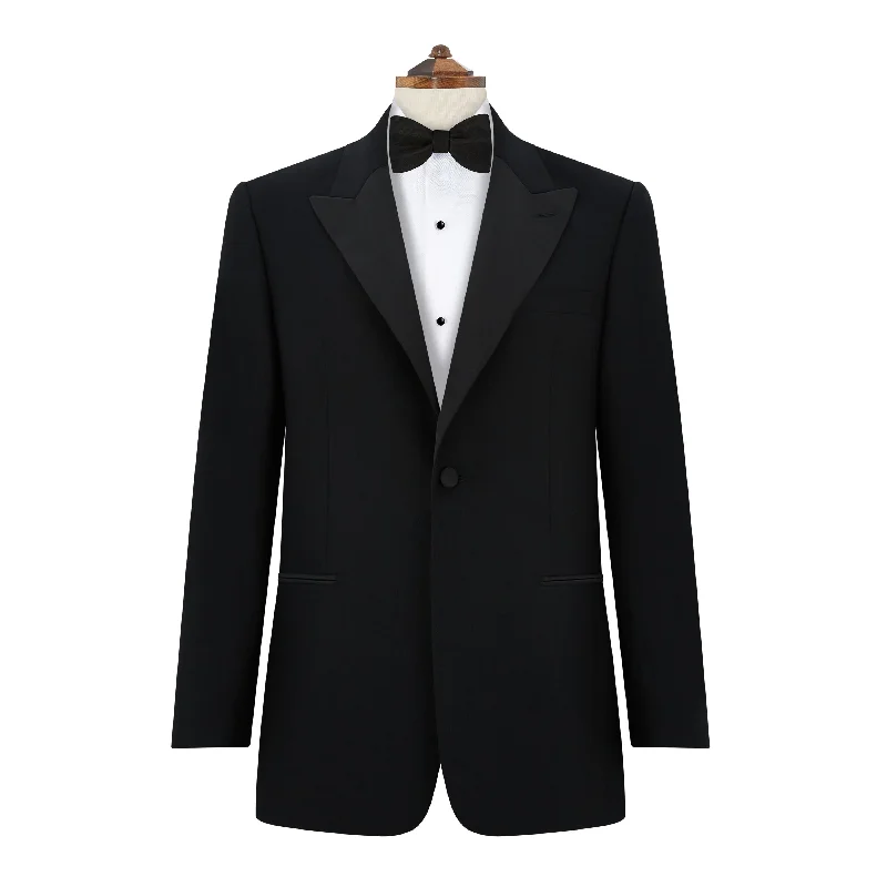 men’s slim parka jacket-Duke Black Dinner Jacket