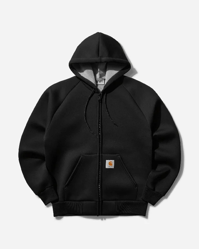 stylish performance jacket for women-Men's Car-Lux Hooded Jacket Black / Grey