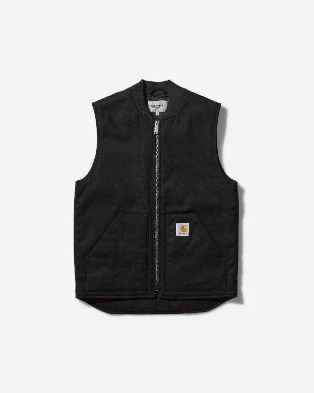 winter parka for cold weather-Men's Classic Vest Black