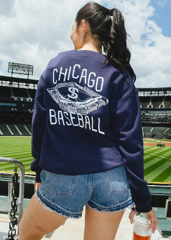 hoodie with cool prints -Chicago Baseball Sox Stadium Fleece