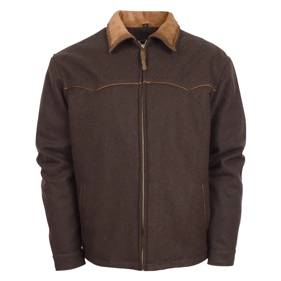 zip-up jacket for cool days-STS Ranchwear Men's Wooly Jacket