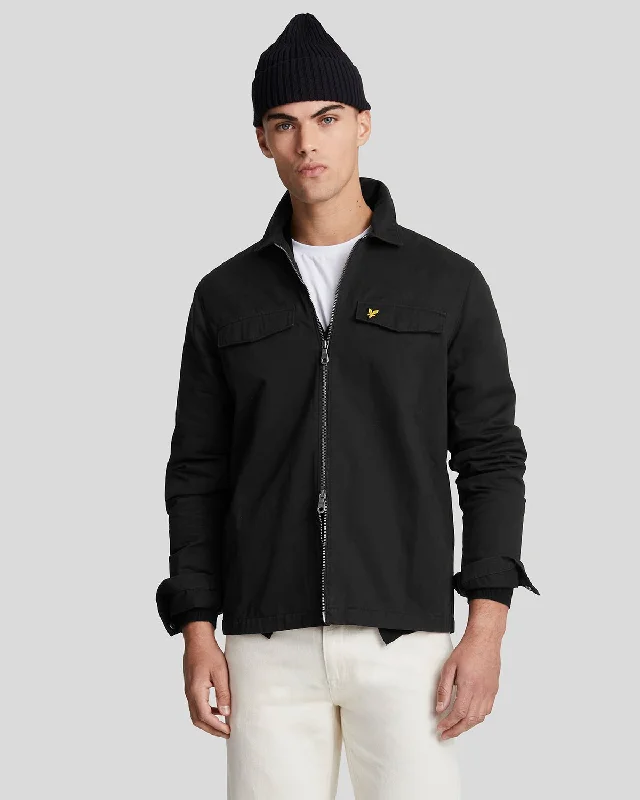 lightweight athletic jacket-Cotton Overshirt