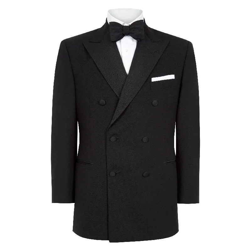 jacket with removable hood-Danton Black Dinner Jacket