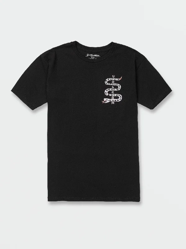 high-quality short sleeve cotton shirt -Foretoken Short Sleeve Tee - Black