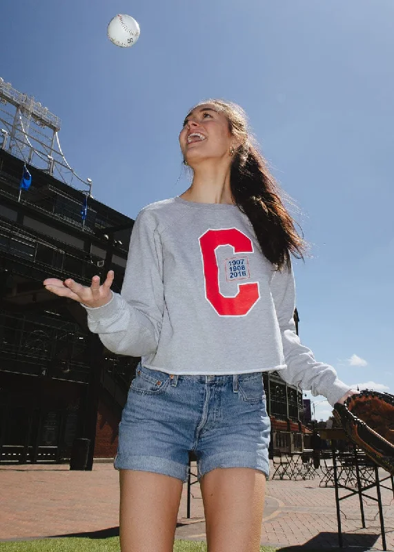 hoodie with stylish patterns -Game Day Chicago Crop Fleece