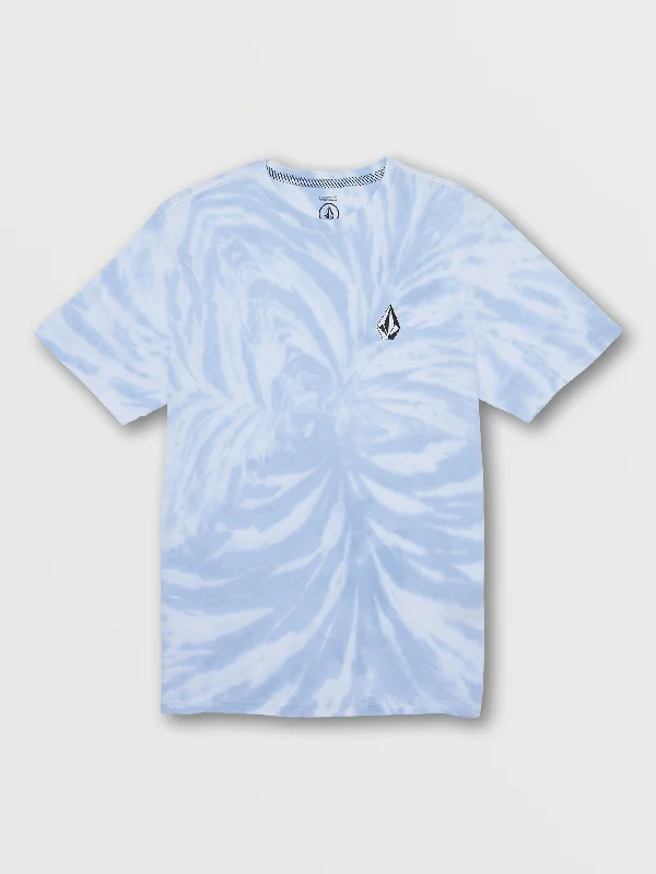 comfortable short sleeve cotton shirt -Iconic Stone Dye Short Sleeve Tee - Celestial Blue