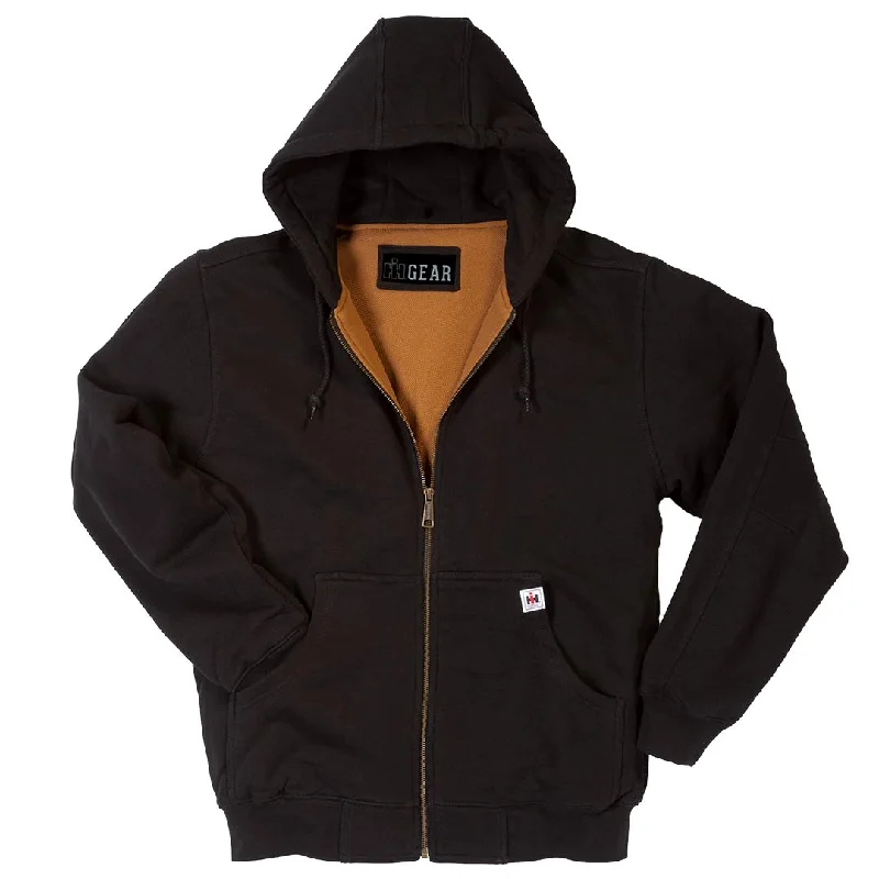 hoodie for weekend brunch -Heavyweight Thermal-Lined Hooded Zip-Front Sweatshirt