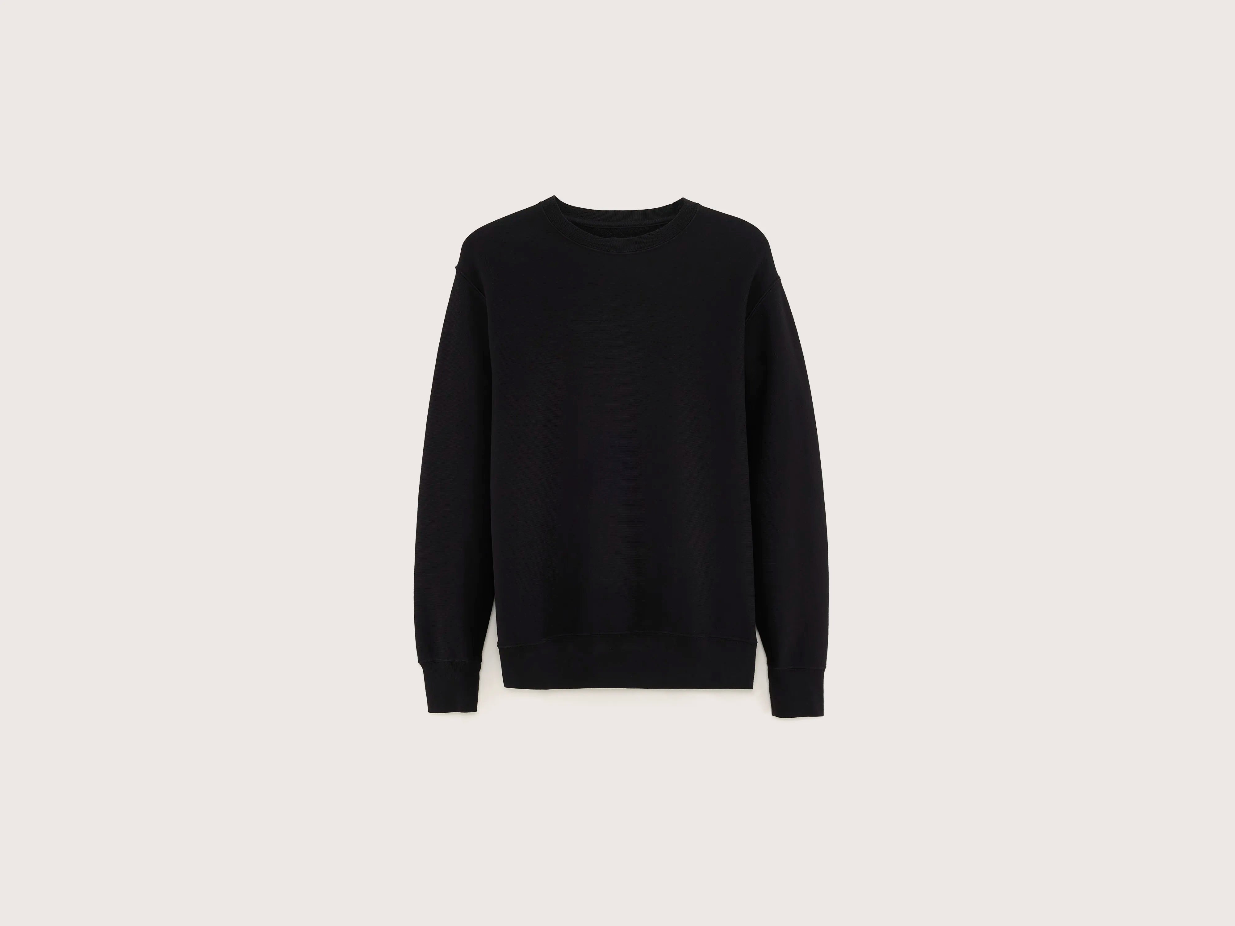 hoodie for warmth and style -Flake crew-neck sweatshirt (241 / M / BLACK)