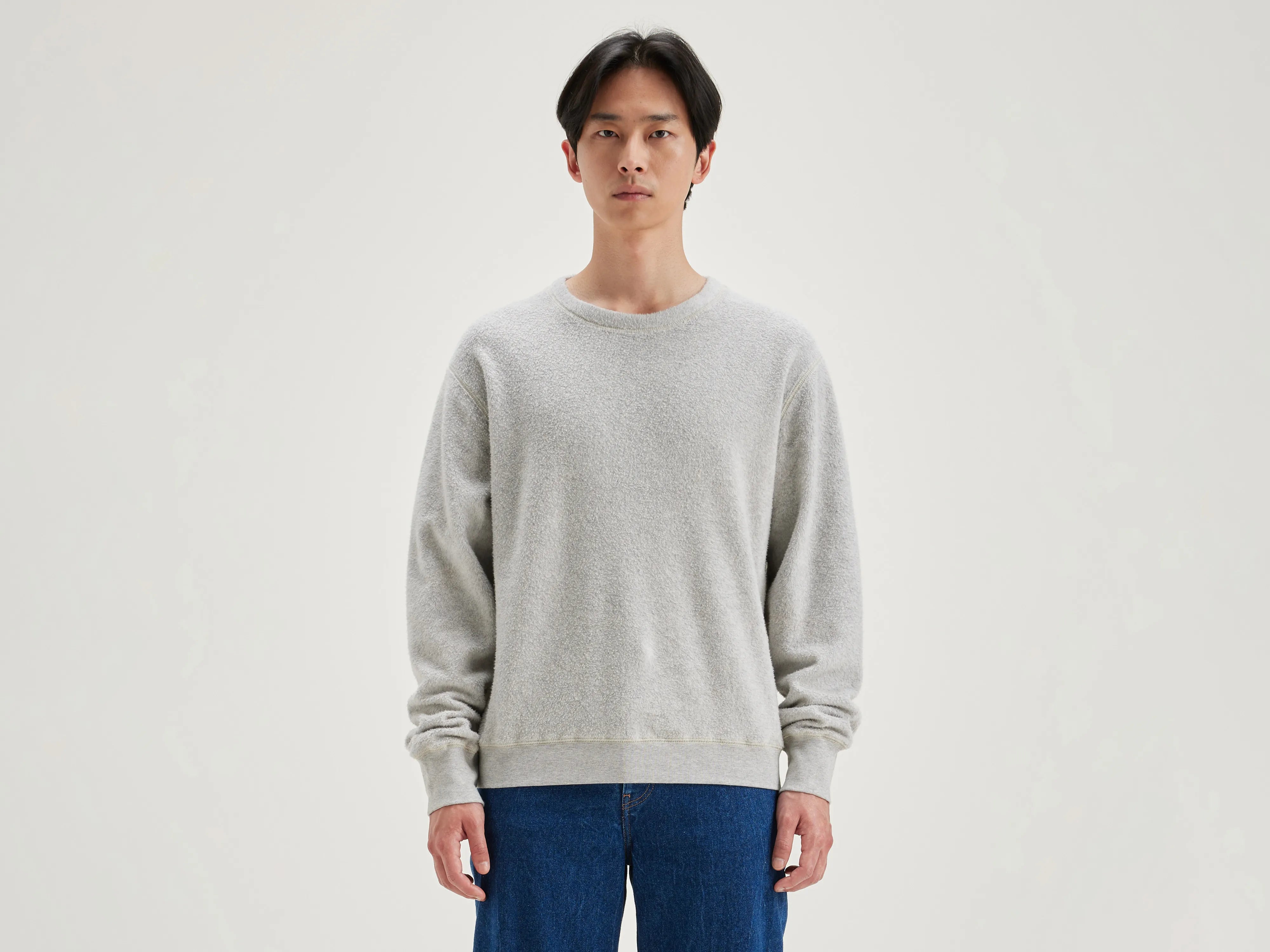 hoodie for evening wear -Matt crew-neck sweatshirt (242 / M / H. GREY)