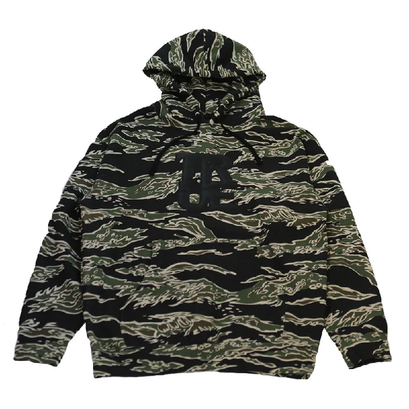 hoodie with modern design -Men's True Logo Hoodie Tiger Camo