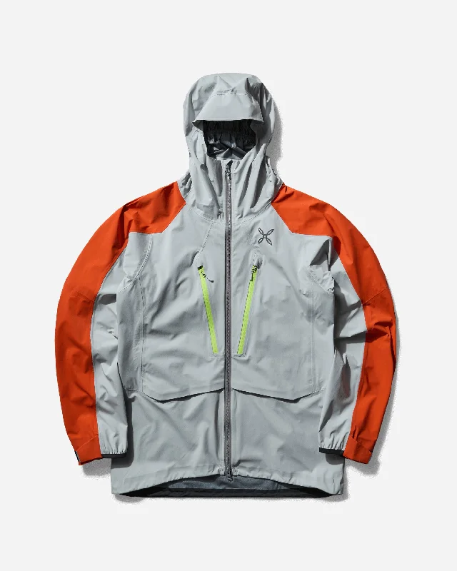 zippered insulated jacket-Men's Reactive Jacket Quiet Grey / Orange