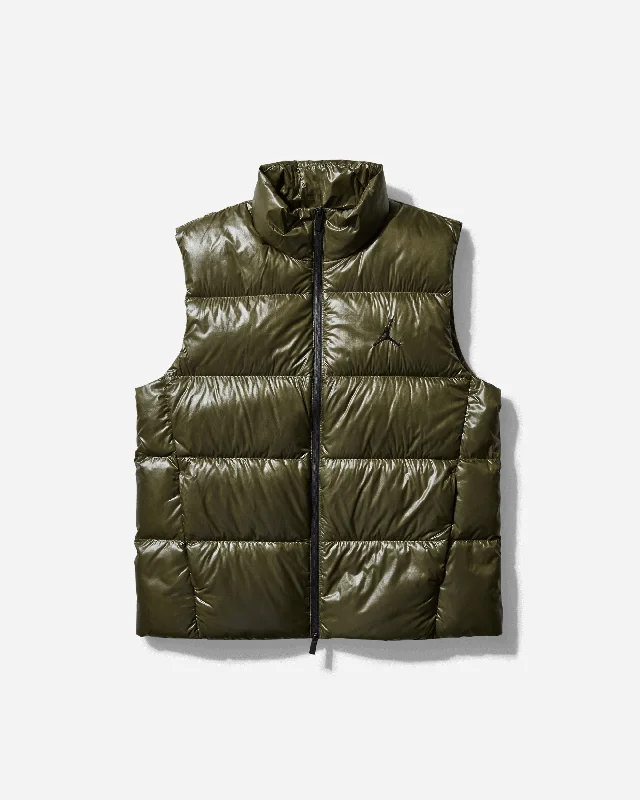 women’s padded performance coat-Men's Flight Down Vest Medium Olive