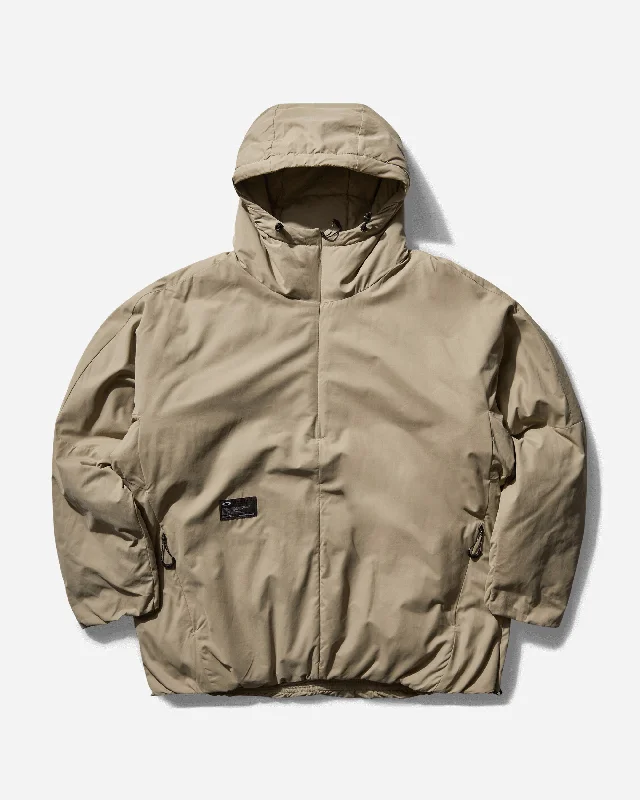 warm performance winter jacket-Men's F.G.L. Puffer Insulated Hoodie 1.7 Desert Sand