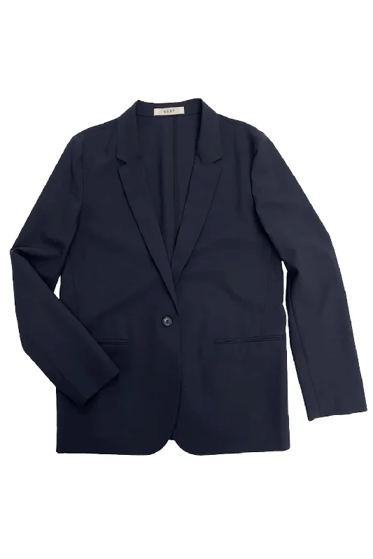 outdoor waterproof jacket for women-Perfect Navy Blazer