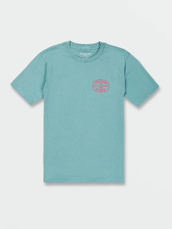 short sleeve polo for casual workwear -Produce Short Sleeve Tee - Cali Blue Heather