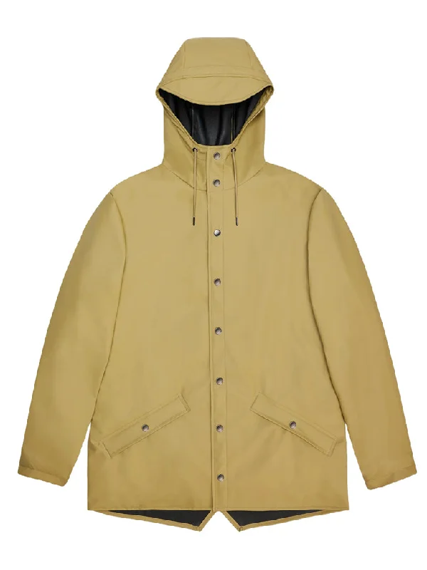 stylish wool jacket for men-Rains Short Jacket in Khaki