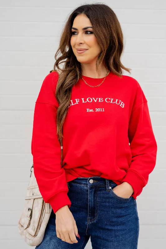 hoodie with fun, vibrant colors -Self Love Club Sweatshirt